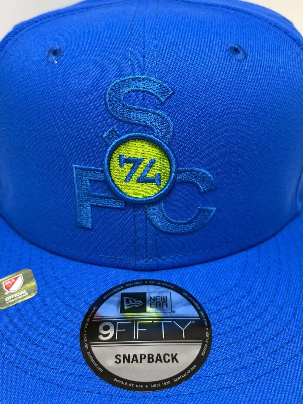 New Era Seattle Sounders FC 9FIFTY Snapback Hat Blue - Picture 3 of 10